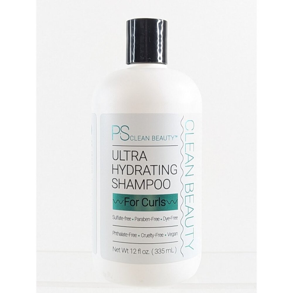 PS Clean Beauty Ultra Hydrating Shampoo for Curls 12oz Sulfate-Free - NEW